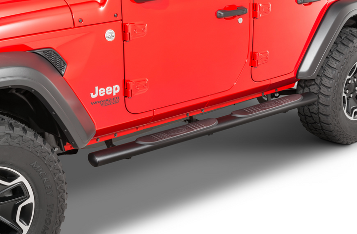 Quadratec QR4 Heavy Duty Oval Side Steps for 18-26 Jeep Wrangler JL Unlimited 4-Door