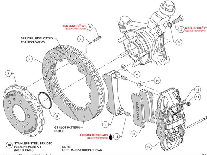Wilwood AERO6 Big Brake Front Brake Kit