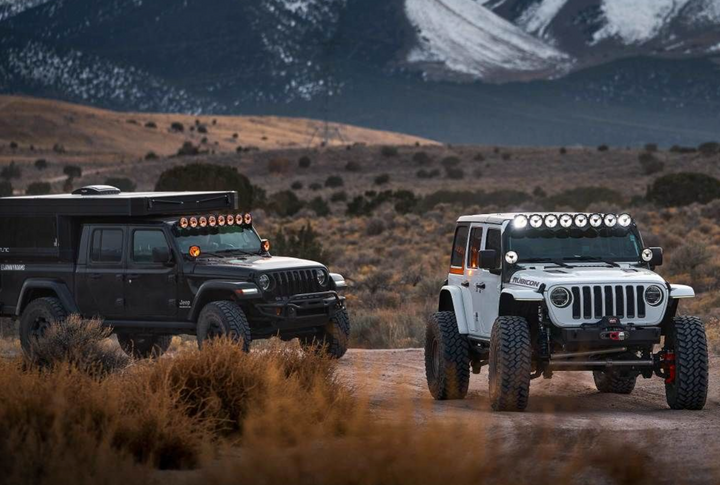 KC Hilites Gravity® Titan™ LED Light Bar Kit for Jeep Wrangler 2007-2025
