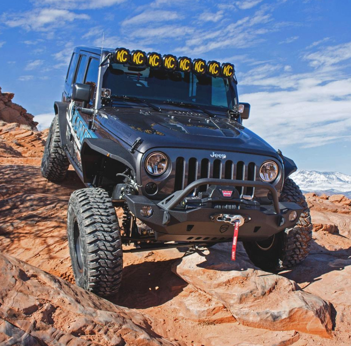 KC HiLiTES Gravity Pro6 LED Light Bar for 2007-2018 Jeep Wrangler JK