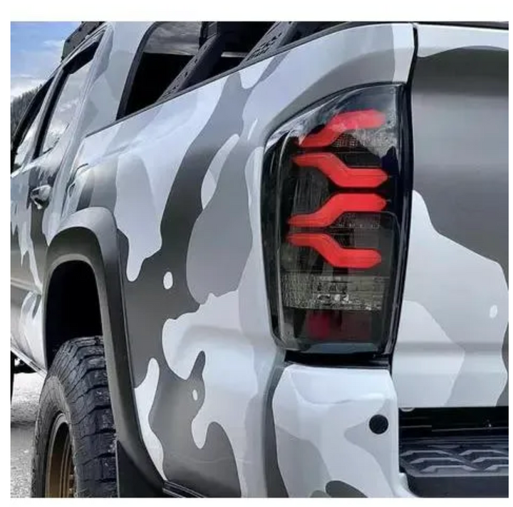 2016-2023 Toyota Tacoma | Alpharex PRO-Series Taillights Jet Black Toyota Tacoma