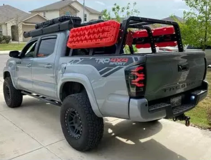 2016-2023 Toyota Tacoma | Alpharex PRO-Series Taillights Jet Black Toyota Tacoma