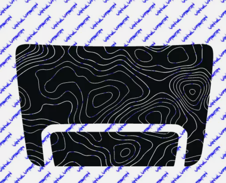 Topographical Map Hood Scoop Vinyl Decal For Toyota Tacoma Sport 2021 - 2023