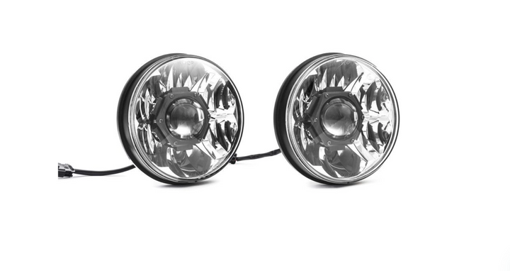 KC Hilites 7" Gravity® LED Pro DOT Headlight 07-18 Jeep Wrangler JK