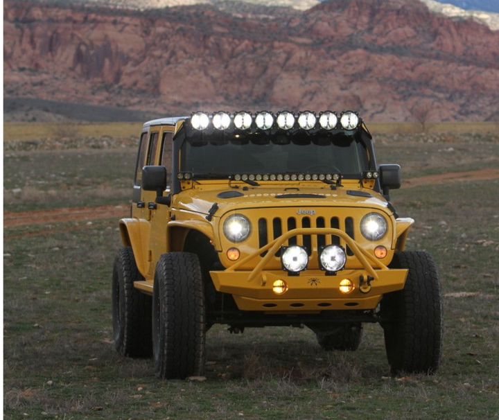 KC Hilites 7" Gravity® LED Pro DOT Headlight 07-18 Jeep Wrangler JK