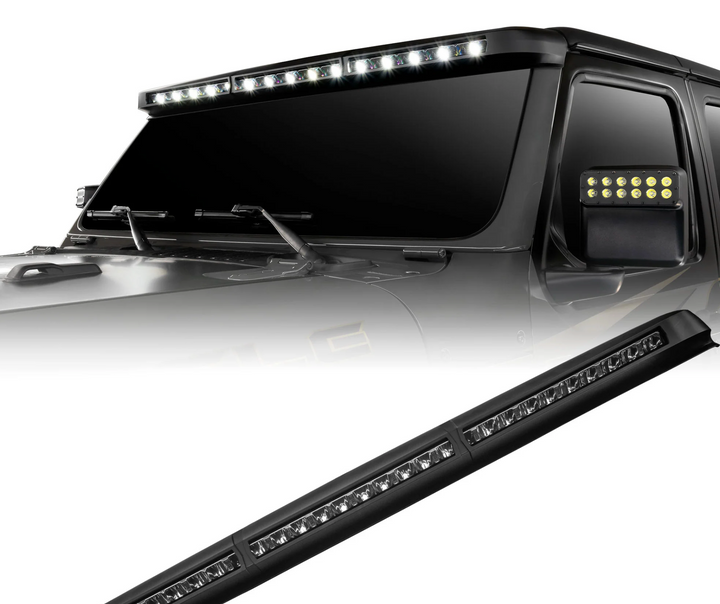ORACLE Lighting Integrated Windshield Roof LED Light Bar System for Jeep Wrangler JL & Gladiator JT