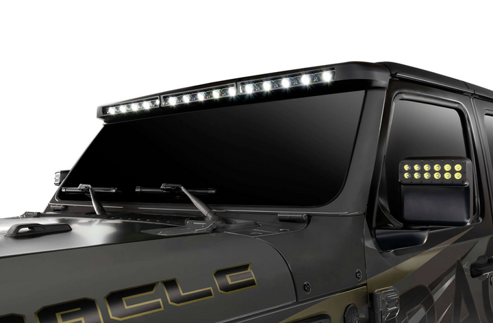 ORACLE Lighting Integrated Windshield Roof LED Light Bar System for Jeep Wrangler JL & Gladiator JT