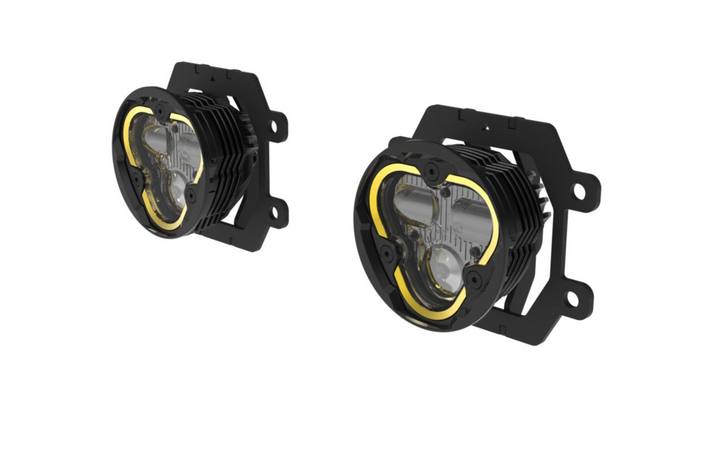 KC Hilites FLEX ERA® 3 Dual Mode SAE Fog LED Light Pods - 2-Light Master Kit - Subaru Crosstrek/Forester