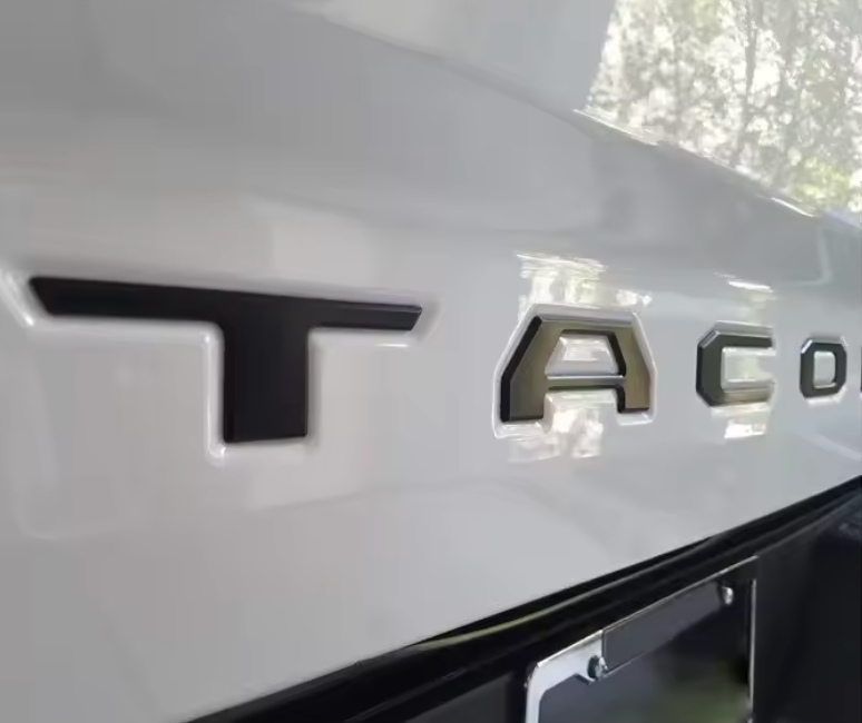 Toyota Tacoma 2016-2023 3D Raised Tailgate Insert Letters