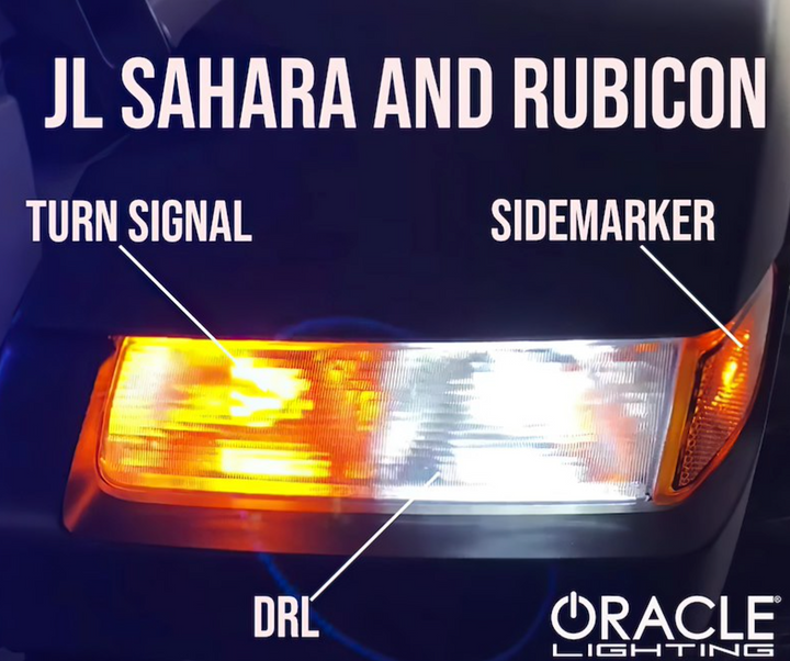ORACLE Lighting 2018-2024 Jeep Wrangler JL Sahara & Rubicon Fender DRL LED Upgrade (Single)