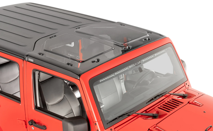QuadraTop SkyLite Clear Hardtop Panel for 09-26 Jeep Wrangler JK, JL & Gladiator JT