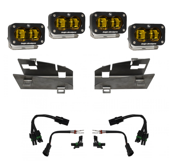 Baja Designs RAM Dual S2 SAE Fog Pocket Light Kit - RAM 2019-24 1500 Rebel; 2021-24 1500 TRX