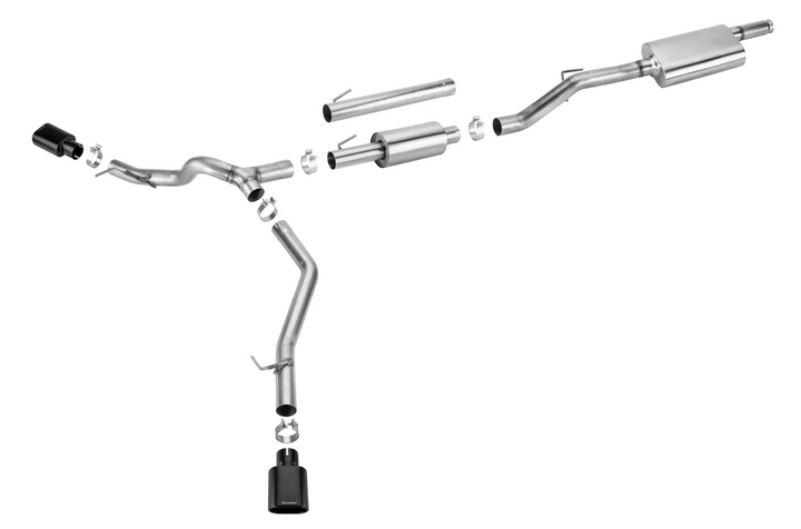Quadratec Performance 3" Stainless Steel Dual Exhaust System for 20-25 Jeep Gladiator JT with 3.6L