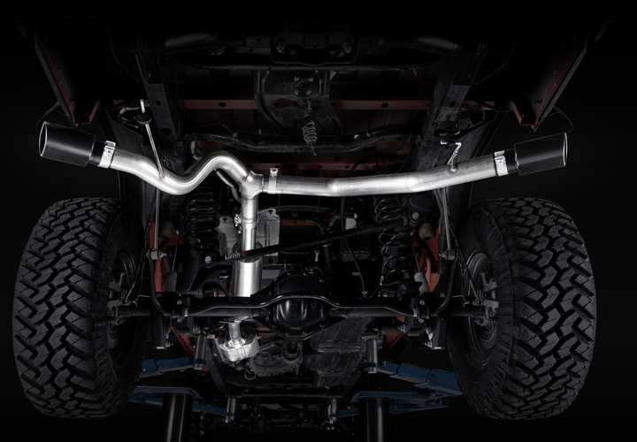 Quadratec Performance 3" Stainless Steel Dual Exhaust System for 20-25 Jeep Gladiator JT with 3.6L
