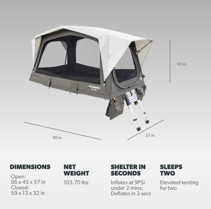 Dometic TRT 140 AIR Inflatable rooftop tent