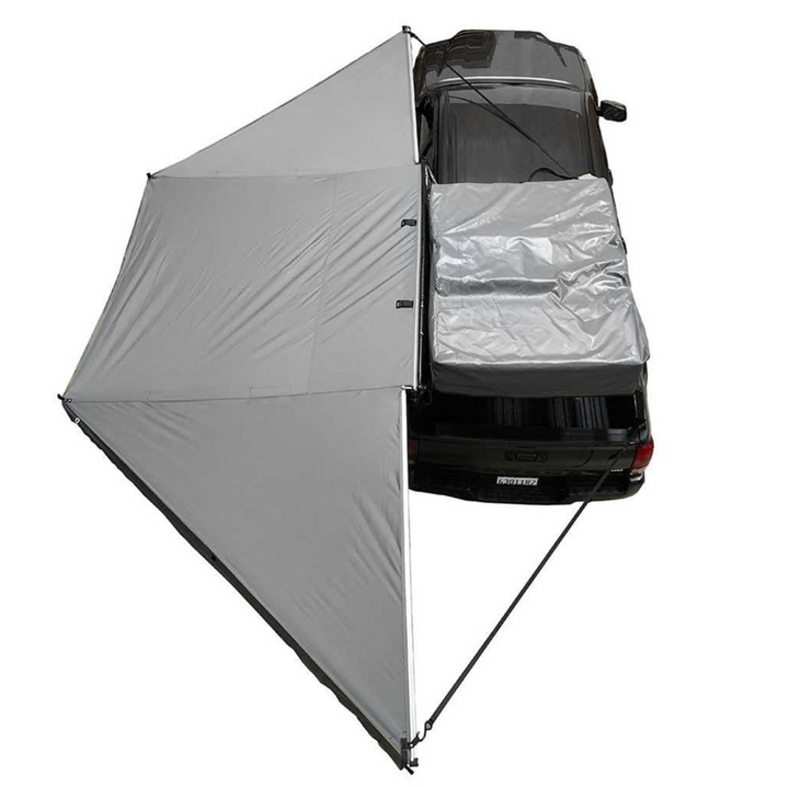 Overland Vehicle Systems HD Nomadic 180 Degree Awning - Dark Grey with Black Travel Cover Universal