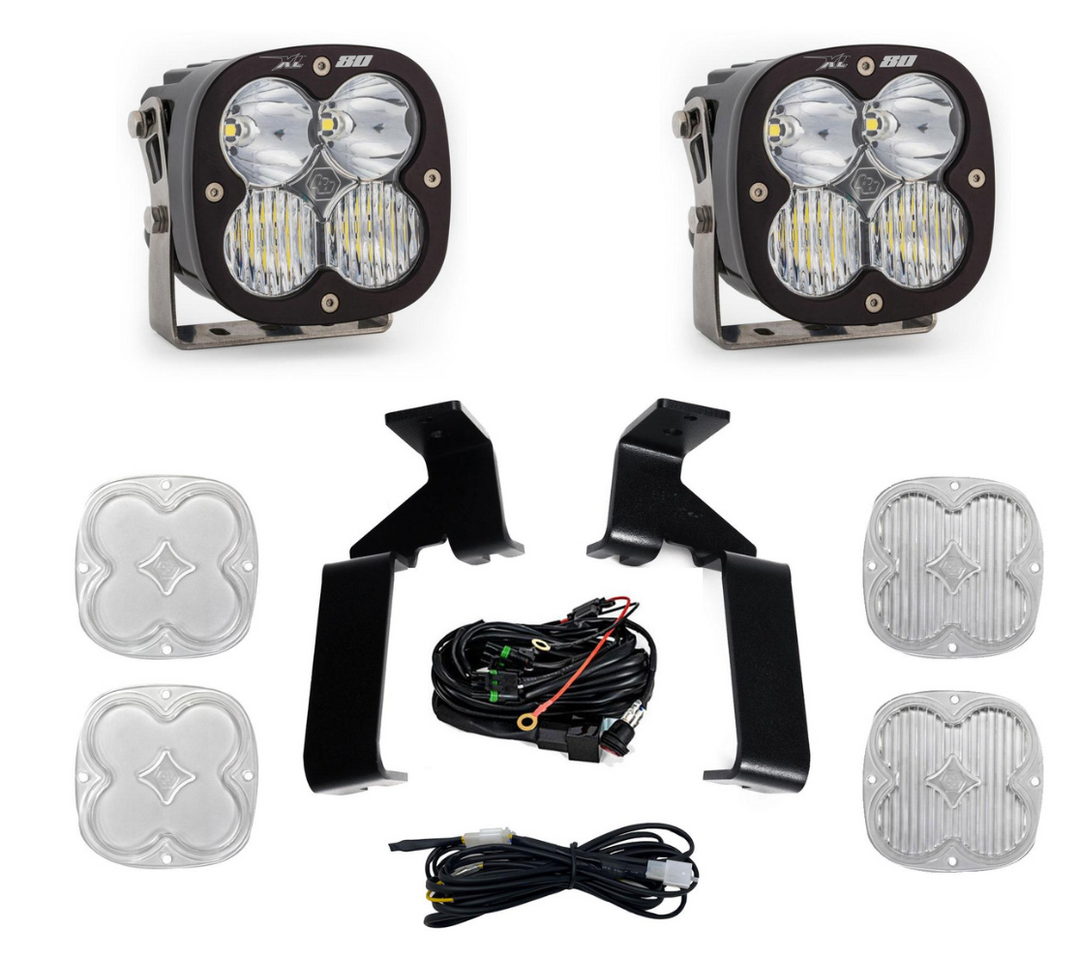 Baja Designs Ford XL80 A-Pillar Light Kit - 2021-2025 Ford Raptor / Raptor R / Raptor 37