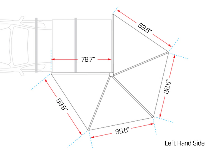 Ironman 4x4 DeltaWing 270° Awning
