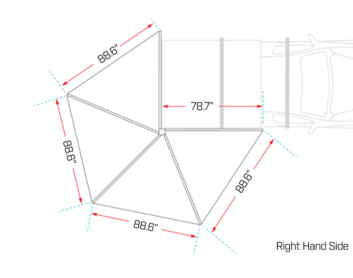 Ironman 4x4 DeltaWing 270° Awning