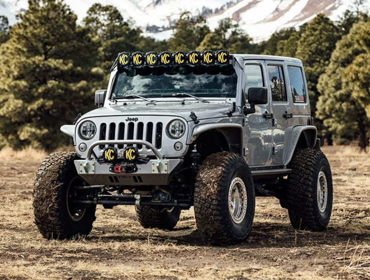 KC Hilites Gravity® Titan™ LED Light Bar Kit for Jeep Wrangler 2007-2025
