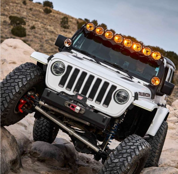 KC Hilites Gravity® Titan™ LED Light Bar Kit for Jeep Wrangler 2007-2025