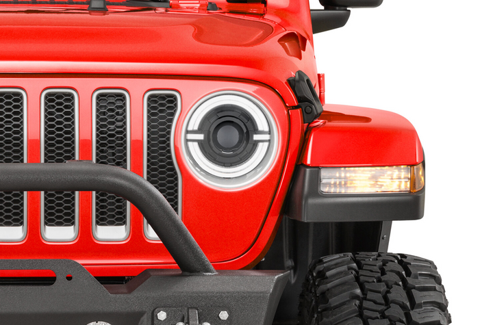 TACTIK 9" Gen 2 LED Headlights with DRL Halo and Plug & Play Wiring Harness for 18-25 Jeep Wrangler JL & Gladiator JT