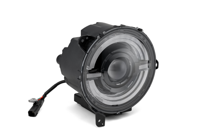 TACTIK 9" Gen 2 LED Headlights with DRL Halo and Plug & Play Wiring Harness for 18-25 Jeep Wrangler JL & Gladiator JT