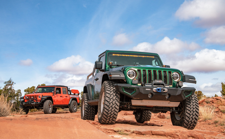 TACTIK 9" Gen 2 LED Headlights with DRL Halo and Plug & Play Wiring Harness for 18-25 Jeep Wrangler JL & Gladiator JT