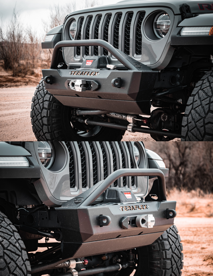 Teraflex RockGuard Crest Front Bumper 2018-2025 Jeep Wrangler JL or Jeep Gladiator JT