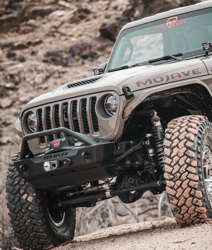 Teraflex RockGuard Crest Front Bumper 2018-2025 Jeep Wrangler JL or Jeep Gladiator JT