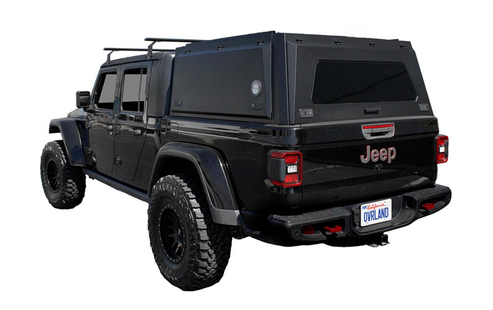 Overland Vehicle Systems Expedition - Truck Cap W/Full Wing Doors, Front and Rear Windows & 3rd Brake Light