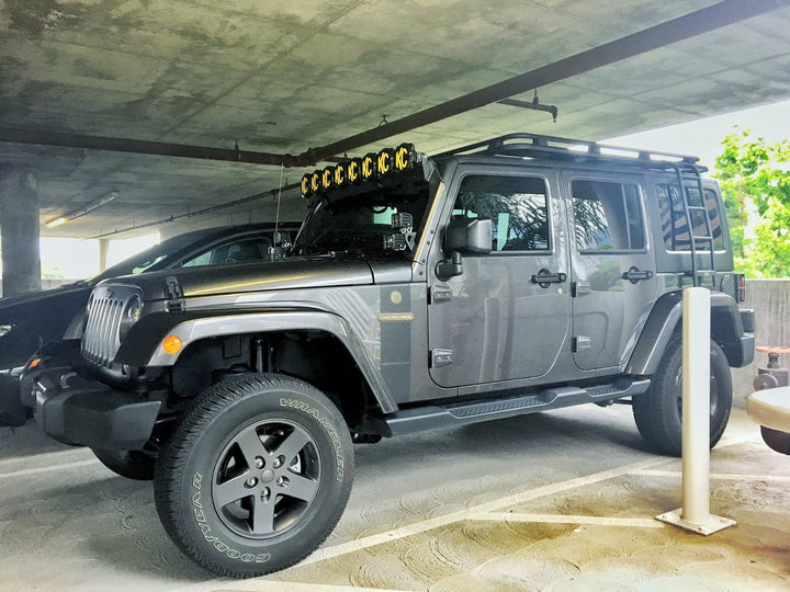 KC HiLiTES Gravity Pro6 LED Light Bar for 2007-2018 Jeep Wrangler JK
