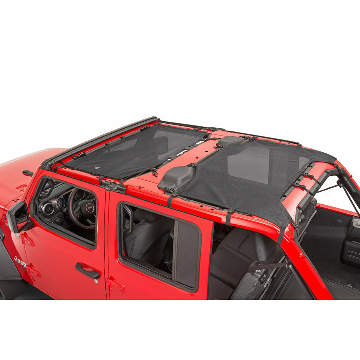 MasterTop ShadeMaker Freedom Mesh Bimini Top Plus for 2018-25 Jeep Wrangler JL Unlimited