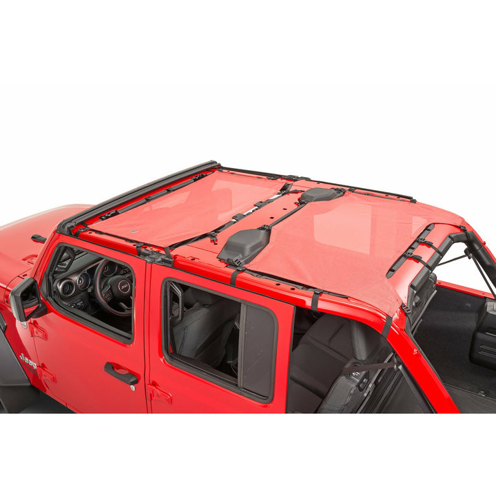 MasterTop ShadeMaker Freedom Mesh Bimini Top Plus for 2018-25 Jeep Wrangler JL Unlimited
