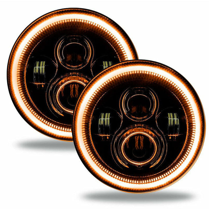 Oracle Lighting 7" High Powered LED Headlight Pair for Jeep Wrangler JK 2007-2018