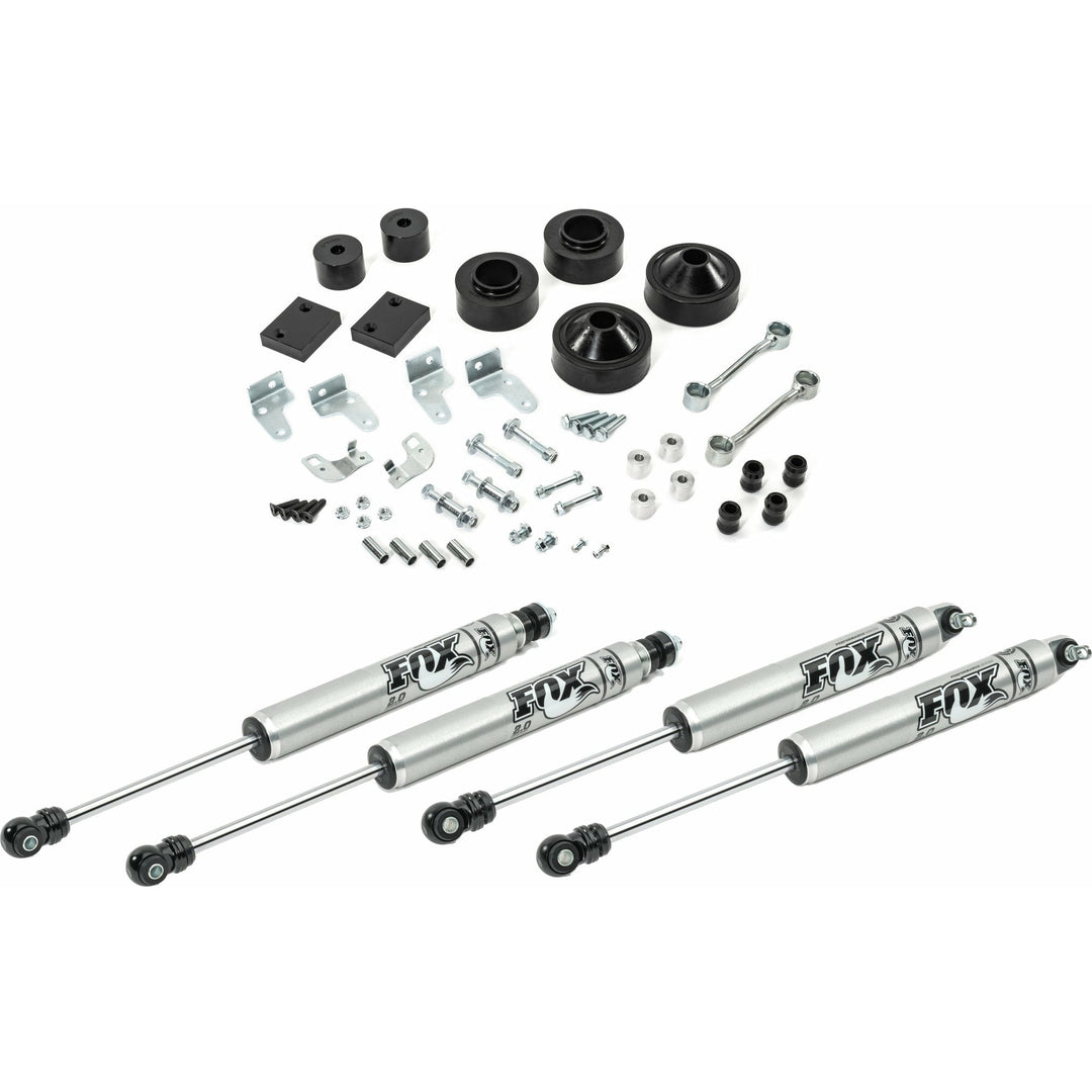 Quadratec 2in Spacer Lift Kit with Fox Shocks for 07-18 Jeep Wrangler JK