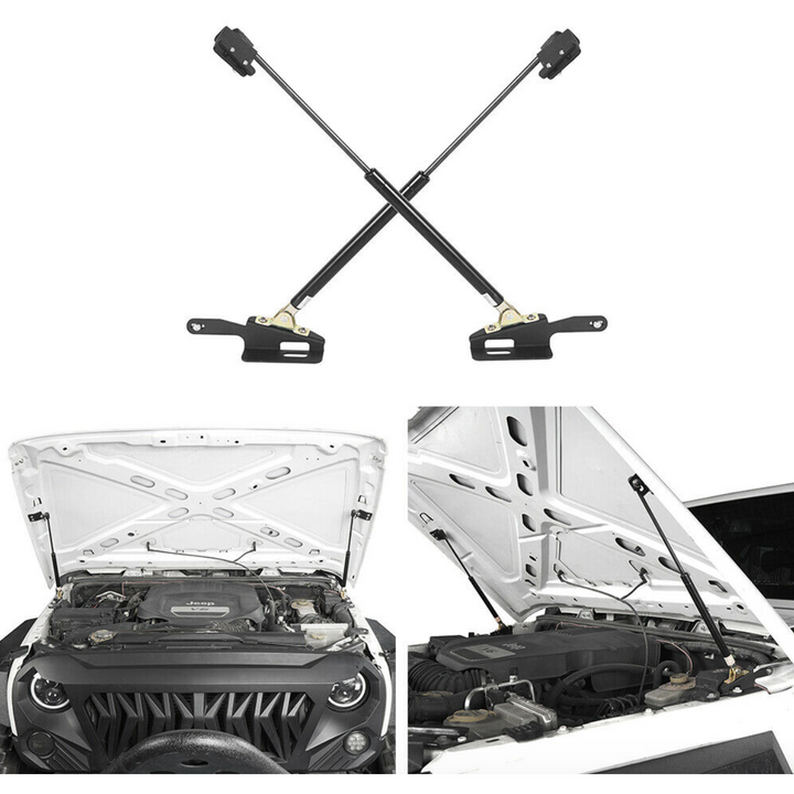 RIVAL Hood Lifts 2007-2025 Jeep Wrangler JL except 392 | 2020-2025 Jeep Gladiator except Mojave