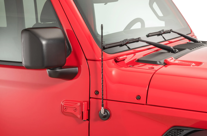 Quadratec 16" Hi Performance AM/FM Stubby Antenna for 07-22 Jeep Wrangler JL, JK & Gladiator JT
