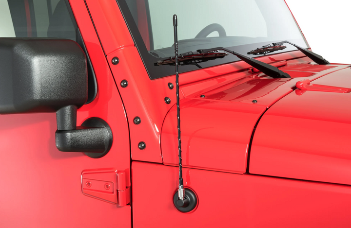 Quadratec 16" Hi Performance AM/FM Stubby Antenna for 07-22 Jeep Wrangler JL, JK & Gladiator JT