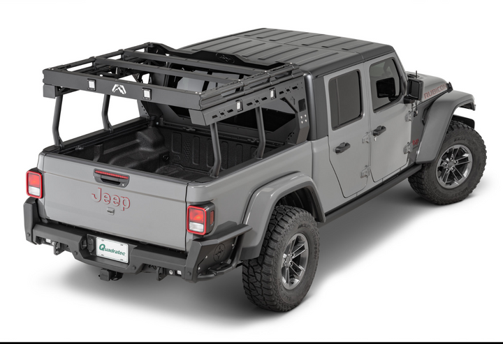 Fab Fours Overland Rack in Black Powder Coat for 20-25 Jeep Gladiator JT