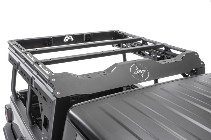 Fab Fours Overland Rack in Black Powder Coat for 20-25 Jeep Gladiator JT