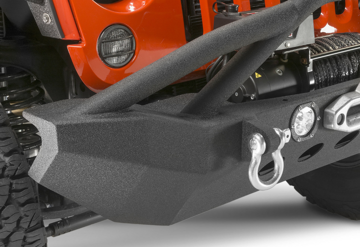 Fishbone Offroad Full Width Front Winch Bumper with LEDs for 07-18 Jeep Wrangler JK