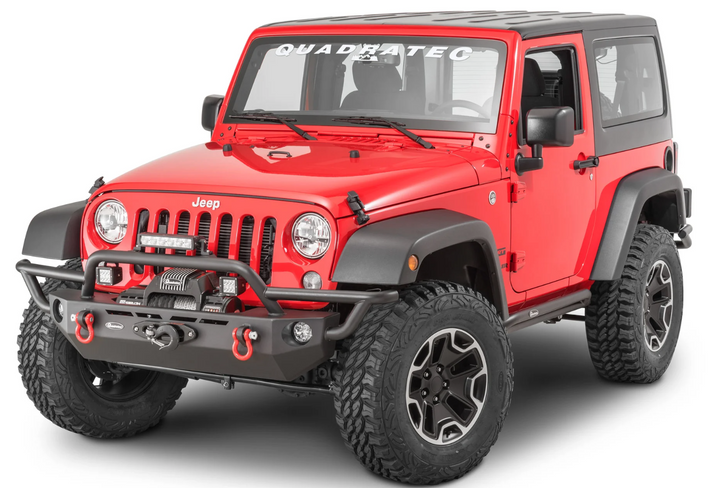 Quadratec QRC Front Winch Ready Bumper Full Width Without Winch for 07-18 Jeep Wrangler JK