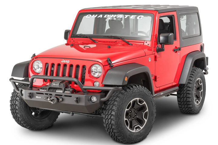 Quadratec QRC Front Winch Ready Bumper Full Width Without Winch for 07-18 Jeep Wrangler JK