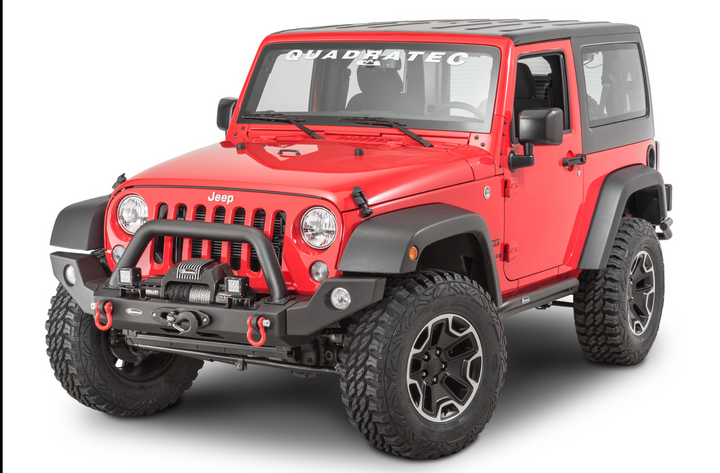 Quadratec Modular Winch Ready Front Bumper for 07-18 Jeep Wrangler JK