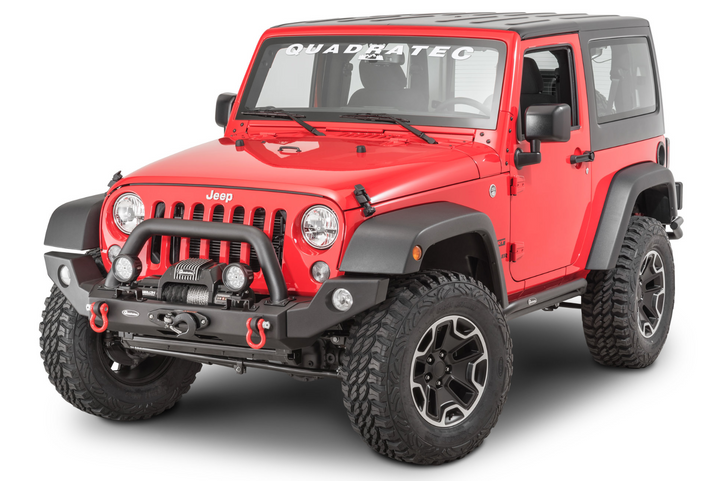 Quadratec Modular Winch Ready Front Bumper for 07-18 Jeep Wrangler JK