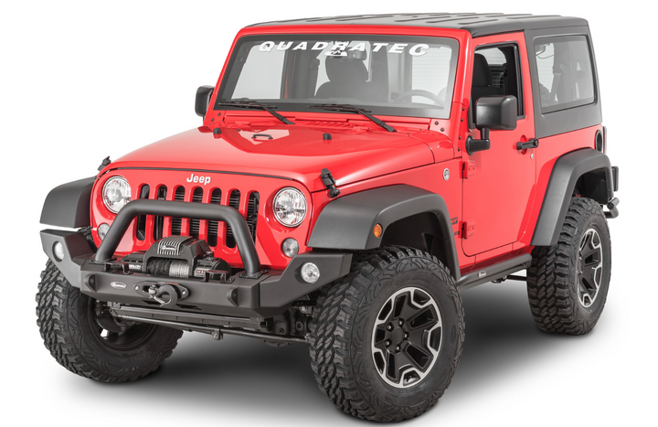 Quadratec Modular Winch Ready Front Bumper for 07-18 Jeep Wrangler JK