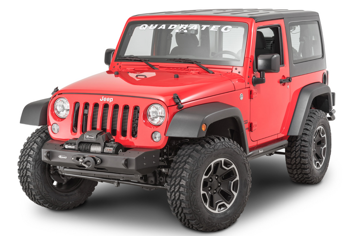 Quadratec Modular Winch Ready Front Bumper for 07-18 Jeep Wrangler JK