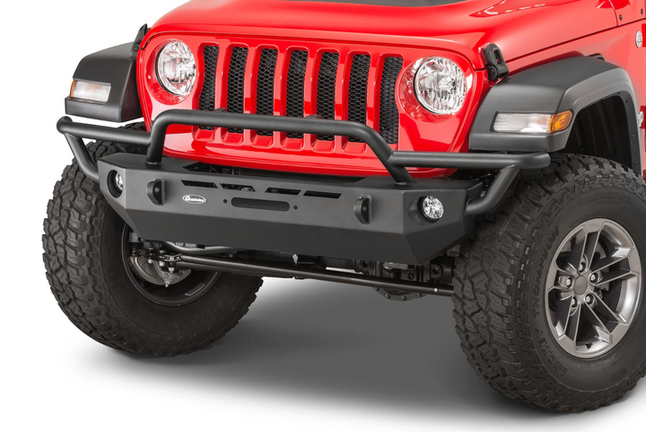 Quadratec QRC Front Winch Ready Bumper Full Width for 18-26 Jeep Wrangler JL Gladiator JT