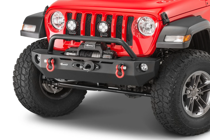 Quadratec QRC Front Winch Ready Bumper Full Width for 18-26 Jeep Wrangler JL Gladiator JT